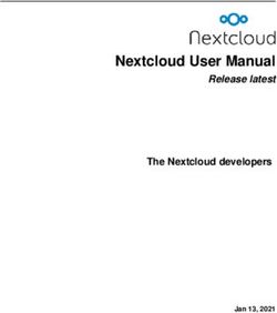 Nextcloud User Manual - Release latest The Nextcloud developers - Nextcloud Documentation