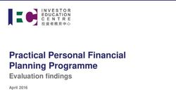 Practical Personal Financial Planning Programme - Evaluation findings April 2016