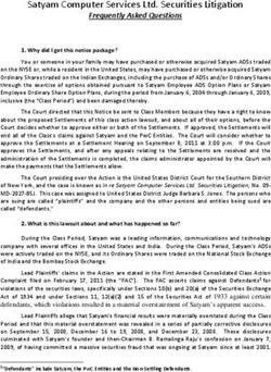 Satyam Computer Services Ltd. Securities Litigation