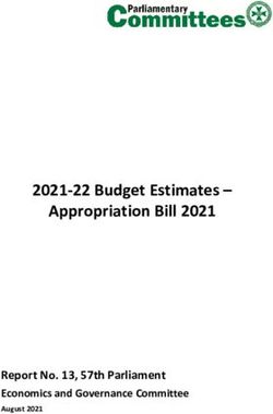 2021-22 Budget Estimates - Appropriation Bill 2021 - Report No. 13, 57th Parliament Economics and Governance Committee