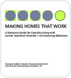 MAKING HOMES THAT WORK - A Resource Guide for Families Living with Autism Spectrum Disorder + Co-occurring Behaviors