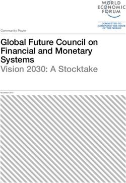 Global Future Council on Financial and Monetary Systems Vision 2030: A Stocktake - Community Paper - Weforum