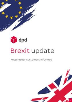 Brexit update Keeping our customers informed - DPD (UK)