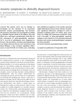 Anxiety symptoms in clinically diagnosed bruxers