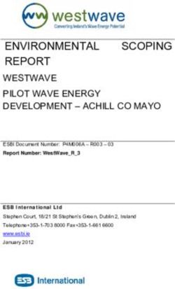 ENVIRONMENTAL REPORT WESTWAVE PILOT WAVE ENERGY DEVELOPMENT - ACHILL CO MAYO - Tethys