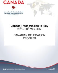 CANADIAN DELEGATION PROFILES - Canada Trade Mission to Italy 28th - 30th May 2017
