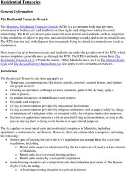 Residential Tenancies - Community Legal Education ...