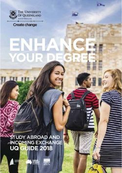 ENHANCE YOUR DEGREE - UQ GUIDE 2018 - University of Queensland