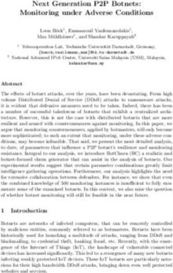 Next Generation P2P Botnets: Monitoring under Adverse Conditions - Protective