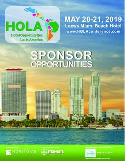 SPONSOR OPPORTUNITIES - MAY 20-21, 2019 - HOLA Conference