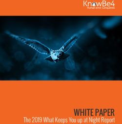 WHITE PAPER The 2019 What Keeps You up at Night Report - KnowBe4