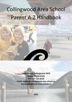 Collingwood Area School Parent A-Z Handbook - Lewis Street, Collingwood 7073 Phone 03 524 8125 Text 027 724 8124 Email: ...