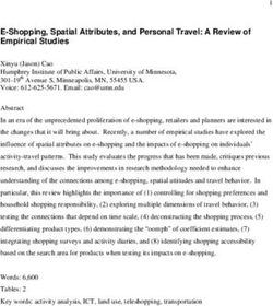 E-Shopping, Spatial Attributes, and Personal Travel: A Review of Empirical Studies
