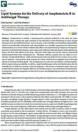 Lipid Systems for the Delivery of Amphotericin B in Antifungal Therapy