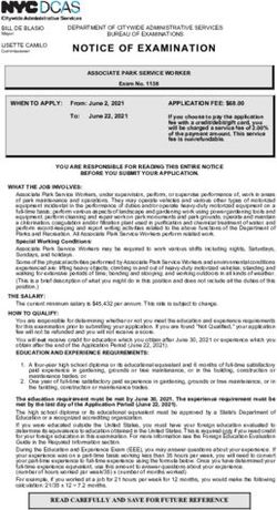 NOTICE OF EXAMINATION - NYC.gov