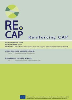 WP.5 D5.1 Dissemination & Exploitation Communication & Dissemination Plan - Recap