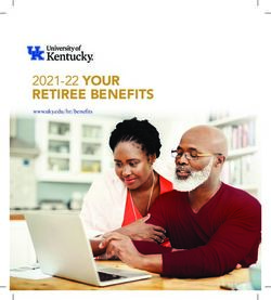 2021-22 YOUR RETIREE BENEFITS - www.uky.eduhr/benefits - University of Kentucky