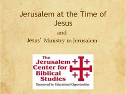 Jerusalem at the Time of Jesus - and Jesus Ministry in Jerusalem