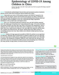 Epidemiology of COVID-19 Among Children in China