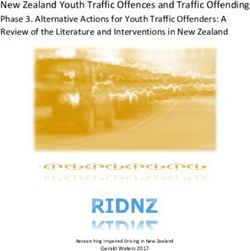 New Zealand Youth Traffic Offences and Traffic Offending Phase 3. Alternative Actions for Youth Traffic Offenders: A Review of the Literature and ...