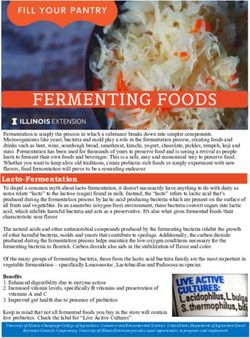 Goal of Food Preservation: Increase Shelf-life of Food and Keep Food Safe - University of Illinois ...