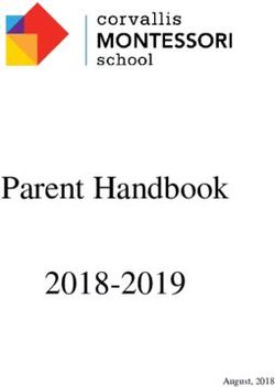 Parent Handbook 2018-2019 - August, 2018 - Corvallis Montessori School