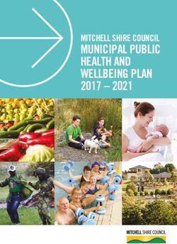 MUNICIPAL PUBLIC HEALTH AND WELLBEING PLAN 2017 - 2021 MITCHELL SHIRE COUNCIL