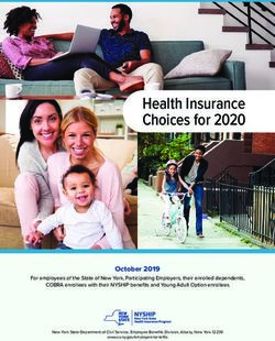 Health Insurance Choices for 2020 - Business Services Center