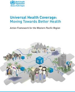 Universal Health Coverage: Moving Towards Better Health - Action Framework for the Western Pacific Region - World Health Organization