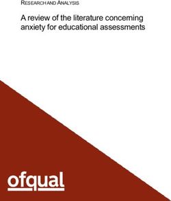 A review of the literature concerning anxiety for educational assessments - RESEARCH AND ANALYSIS - Gov.uk