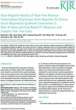 False-Negative Results of Real-Time Reverse-Transcriptase Polymerase Chain Reaction for Severe Acute Respiratory Syndrome Coronavirus 2: Role of ...