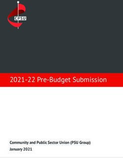 2021-22 Pre-Budget Submission - Community and Public Sector Union (PSU ...