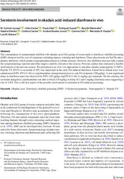 Serotonin involvement in okadaic acid induced diarrhoea in vivo - USC