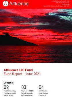 June 2021 Affluence LIC Fund