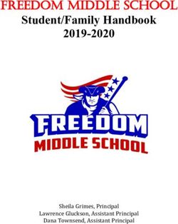 Student/Family Handbook 2019-2020 - Freedom Middle School - Sheila Grimes, Principal