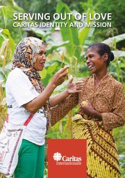 SERVING OUT OF LOVE CARITAS IDENTITY AND MISSION - Caritas Europa
