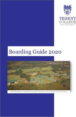 Boarding Guide 2020 - Trident College