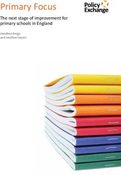 Primary Focus The next stage of improvement for primary schools in England - Annaliese Briggs and Jonathan Simons