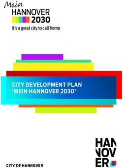 CITY DEVELOPMENT PLAN 'MEIN HANNOVER 2030' - It s a great city to call home - CITY OF HANNOVER - Hannover.de