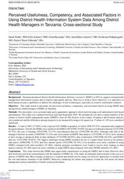 Perceived Usefulness, Competency, and Associated Factors in Using District Health Information System Data Among District Health Managers in ...