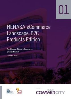 MENASA ECOMMERCE LANDSCAPE: B2C PRODUCTS EDITION - THE BIGGEST GLOBAL ECOMMERCE GROWTH MARKET OCTOBER 2018 - DINARSTANDARD