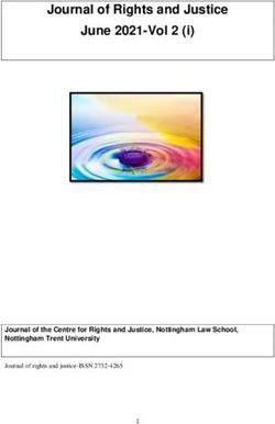 Journal of Rights and Justice June 2021-Vol 2 (i)