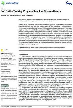 Soft Skills Training Program Based on Serious Games - MDPI