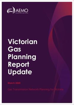 Victorian Gas Planning Report Update - Gas Transmission Network Planning for Victoria - AEMO