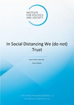 In Social Distancing We (do not) Trust
