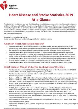 Heart Disease and Stroke Statistics-2019 At-a-Glance - Health Metrics
