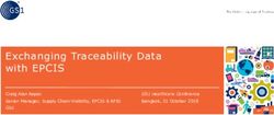 Exchanging Traceability Data with EPCIS - Craig Alan Repec Senior Manager, Supply Chain Visibility, EPCIS & RFID GS1