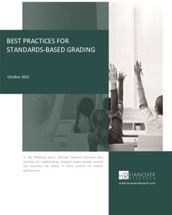 BEST PRACTICES FOR STANDARDS-BASED GRADING