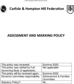 ASSESSMENT AND MARKING POLICY - Carlisle & Hampton Hill Federation - Hampton Hill Junior School