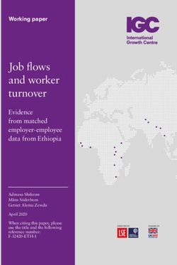Job flows and worker turnover - Evidence from matched employer employee data from Ethiopia - International Growth Centre